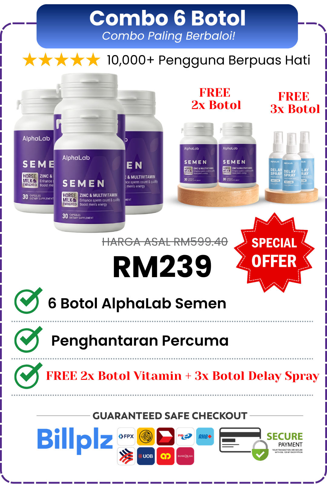 Combo 6 Botol
