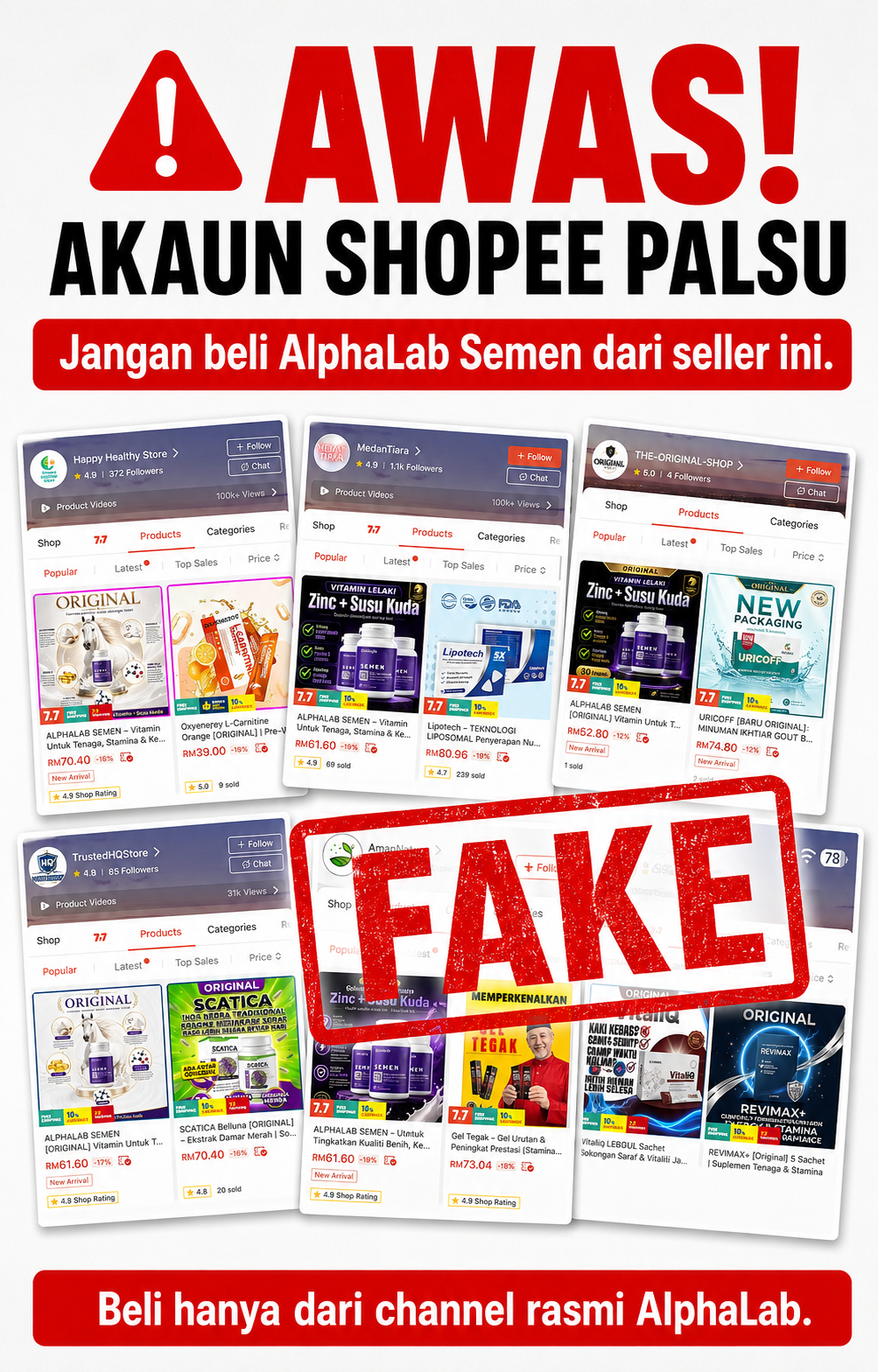 Awas Akaun Shopee Palsu AlphaLab